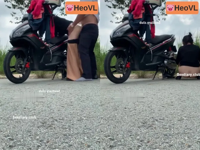 Người vợ anh xã chơi nhau giữa đường nơi vắng vẻ
