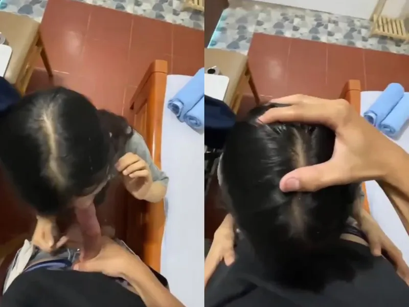 Xin má qua nhà bạn học thêm, nữ học sinh c3 bị anh yêu xả tinh trùng vào mồm